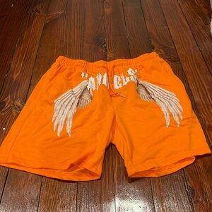 Large Orange Angels Shorts